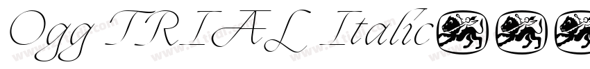 Ogg TRIAL Italic字体转换